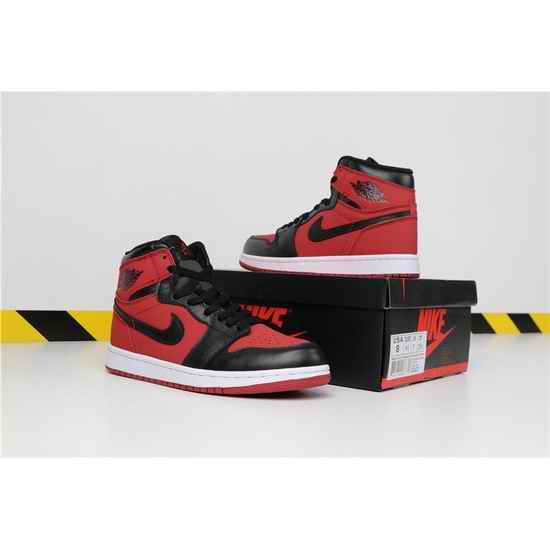 Air Jordan 1 Retro MID Men Shoes Red Black